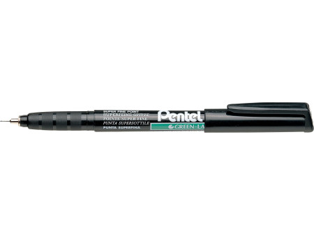 Pentel Marqueur permanent GREEN-LABEL NMF50, noir