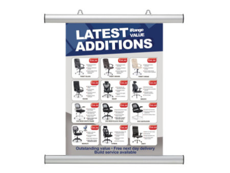 FRANKEN Profilé clipsable pour affiche, aluminium, argent