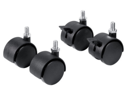 FRANKEN Kit de roulettes pour tableau de présentation, noir