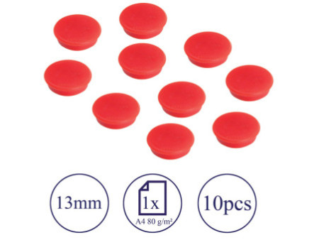 FRANKEN Aimant de fixation, force adhésive: 100 g, rouge