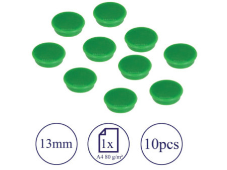 FRANKEN Aimant de fixation, force adhésive: 100 g, vert