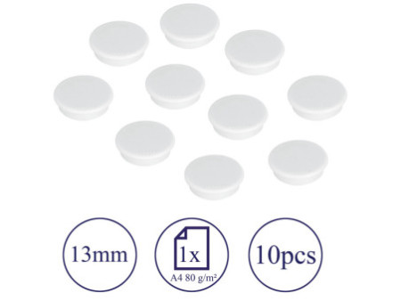 FRANKEN Aimant de fixation, force adhésive: 100 g, blanc