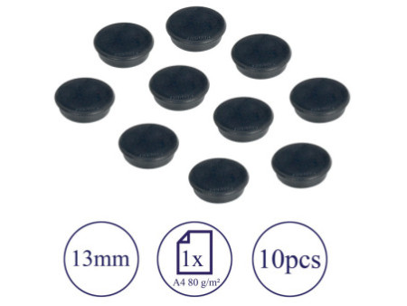 FRANKEN Aimant de fixation, force adhésive: 100 g, noir