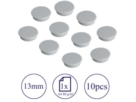FRANKEN Aimant de fixation, force adhésive: 100 g, gris