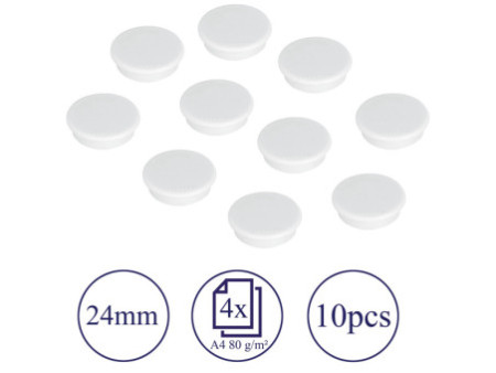 FRANKEN Aimant rond, force adhésive: 300 g, diamètre: 24 mm