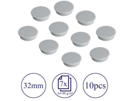 FRANKEN Aimant de fixation, force adhésive: 800 g, gris