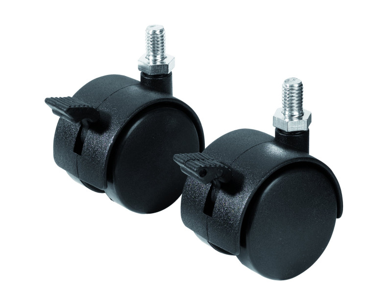 FRANKEN Kit de roulettes pour systèmes ECO, noir