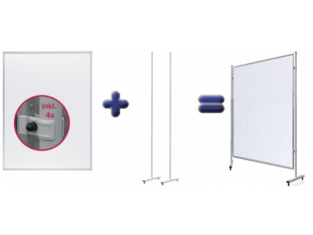 FRANKEN Tableau blanc pour système ECO, 1.200 x 1.500 mm