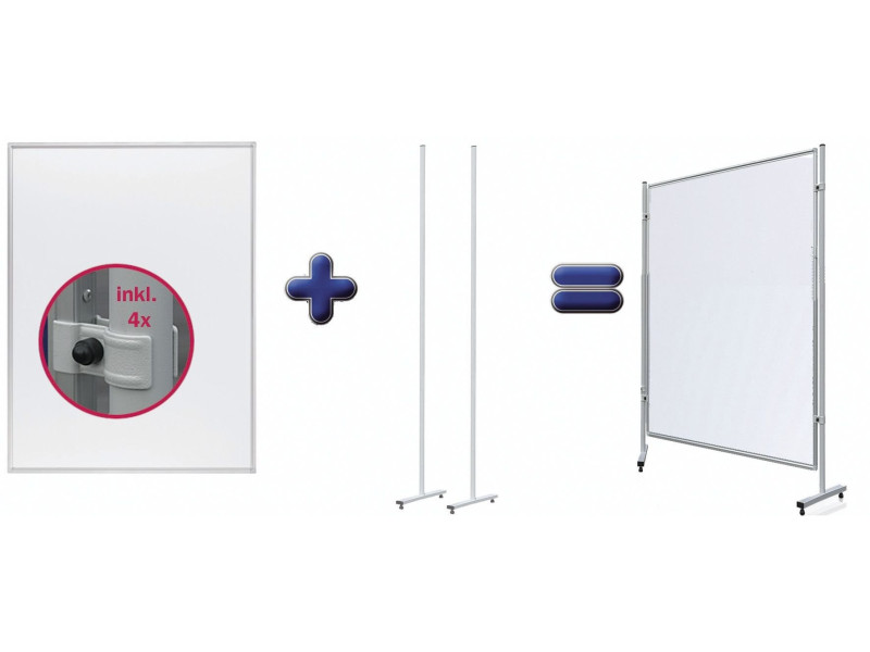 FRANKEN Tableau blanc pour système ECO, 1.200 x 1.500 mm