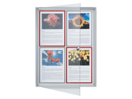 FRANKEN Vitrine d'affichage X-tra!Line, 4 x format A4