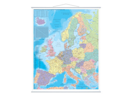 FRANKEN Carte de l'Europe, laminé, 970 x 1.370 mm