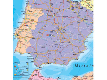 FRANKEN Carte de l'Europe, laminé, 970 x 1.370 mm