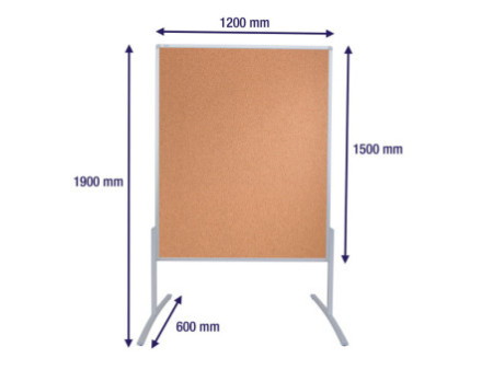 FRANKEN Tableau de présentation PRO, 1200 x 1500 mm, liège