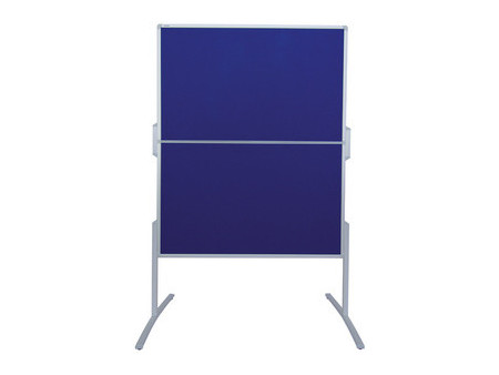 FRANKEN Tableau de présentation PRO, pliable, feutre bleu