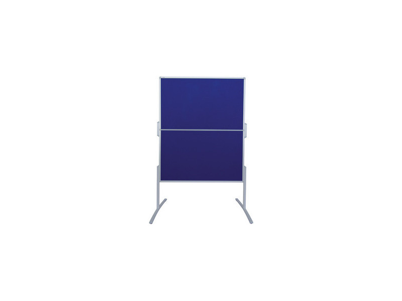 FRANKEN Tableau de présentation PRO, pliable, feutre bleu