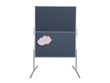 FRANKEN Tableau de présentation PRO, pliable, feutre gris