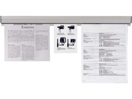 FRANKEN Rail de serrage pour papier, autocollant, longueur: