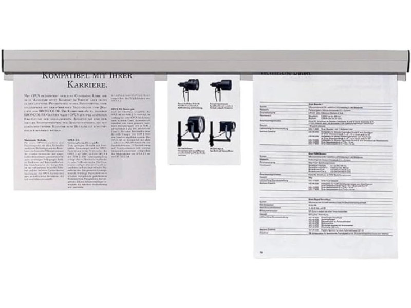 FRANKEN Rail de serrage pour papier, autocollant, longueur: