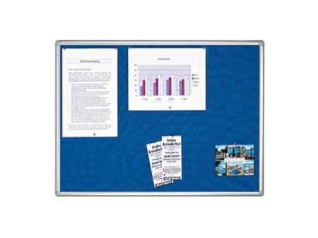 FRANKEN Tableau en textile PRO, 1800 x 900 mm, feutre: bleu