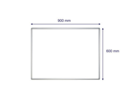 FRANKEN Tableau mural blanc PRO, émaillé, 900 x 600 mm