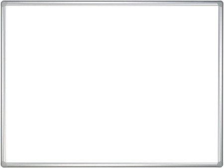 FRANKEN Tableau mural blanc PRO, émaillé, 1.000 x 750 mm
