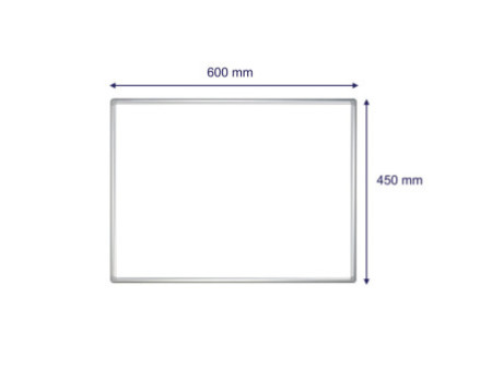 FRANKEN Tableau mural blanc PRO, émaillé, 600 x 450 mm