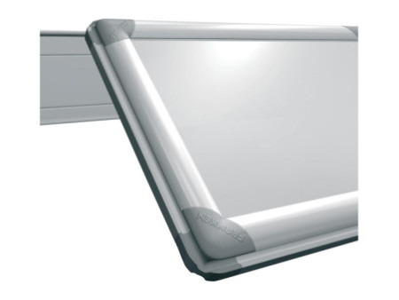 FRANKEN Tableau mural blanc PRO, émaillé, 600 x 450 mm