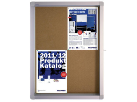FRANKEN Vitrine ECO pour 4x DIN A4, surface liège