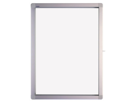 FRANKEN Vitrine d'affichage ECO pour 4 x A4, surface métal