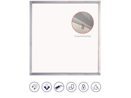 FRANKEN Vitrine d'affichage ECO pour 4 x A4, surface métal