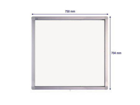 FRANKEN Vitrine d'affichage ECO pour 6 x A4, surface métal