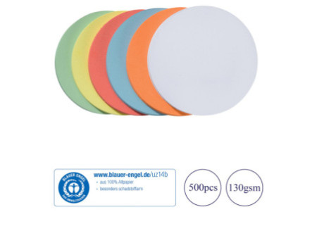 FRANKEN Carte de présentation, cercle, diam.: 95mm, assorti