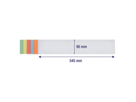 FRANKEN Carte de présentation, rectangle, 545x95 mm, assorti