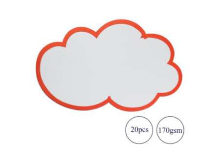 FRANKEN Carte nuage pour présentation, 620 x 370 mm, blanc