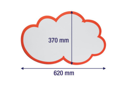 FRANKEN Carte nuage pour présentation, 620 x 370 mm, blanc