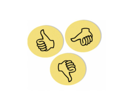 FRANKEN Symbole d'appréciation pour présentation 'Pouces'