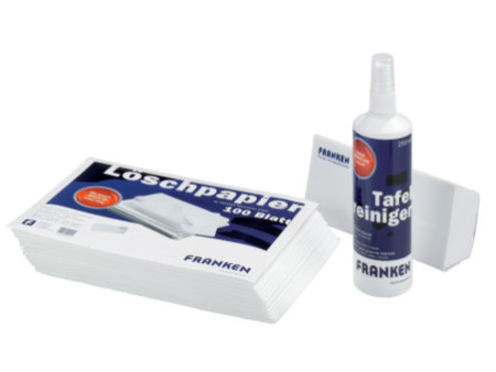 FRANKEN Kit de nettoyage pour tableau blanc