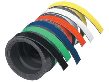 FRANKEN Bande magnétique, (L)1.000 x (P)10 x (H)1 mm, blanc
