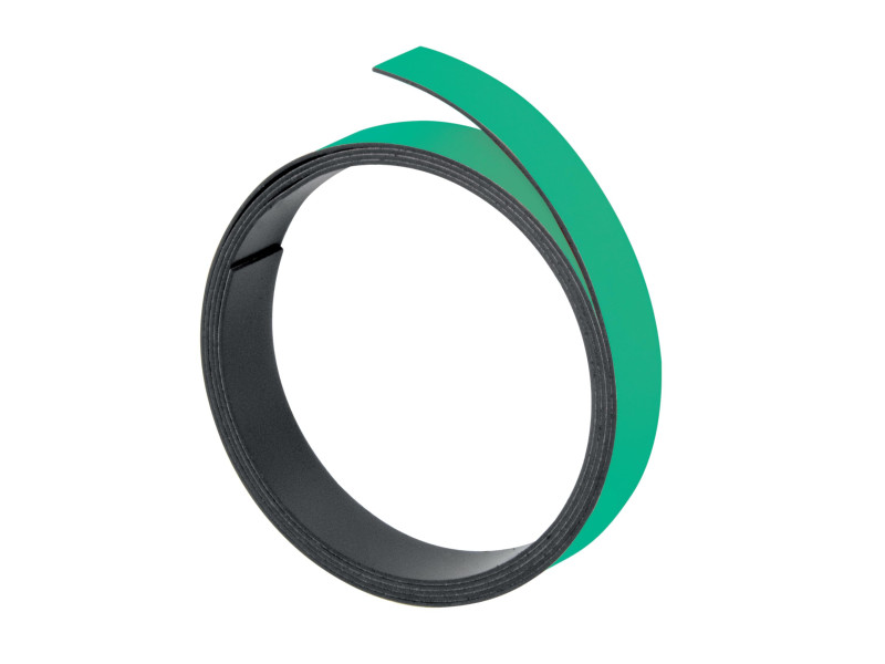 FRANKEN Bande magnétique, (L)1.000 x (P)15 x (H)1 mm, vert