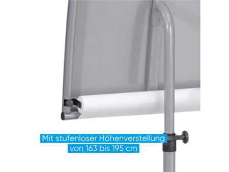 FRANKEN Chevalet de conférence PRO Mobil Paper Roll, argent