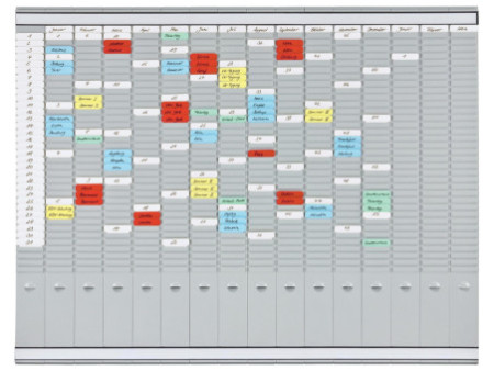 FRANKEN Tableau planning à fiches T, (L)1.008 x (H)783 mm