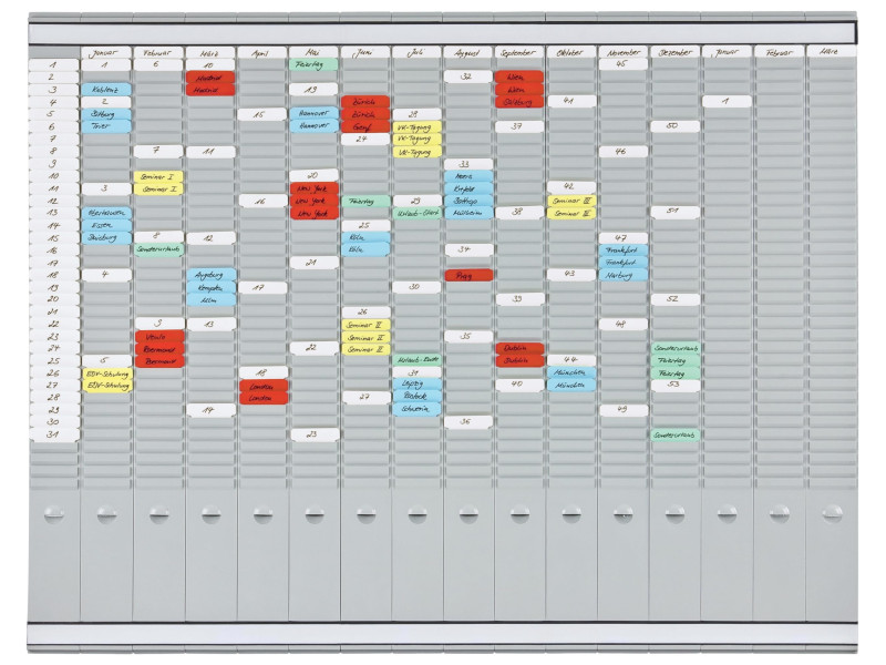 FRANKEN Tableau planning à fiches T, (L)1.008 x (H)783 mm