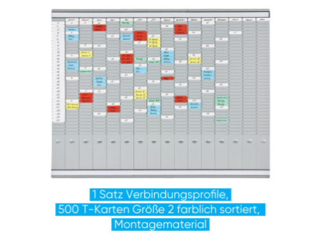 FRANKEN Tableau planning à fiches T, (L)1.008 x (H)783 mm
