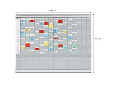 FRANKEN Tableau planning à fiches T, (L)1.008 x (H)783 mm