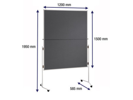 FRANKEN Tableau de présentation ECO, 2x 750 x 1200 mm