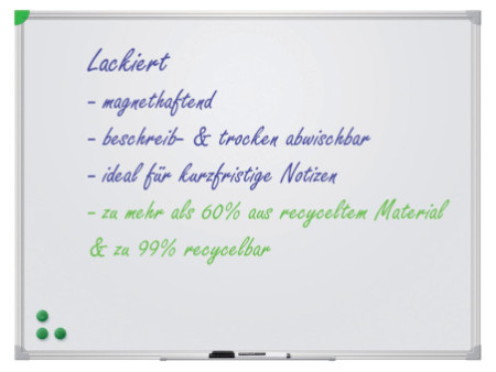 FRANKEN Tableau mural blanc U-Act! Line, laqué, 600 x 400 mm