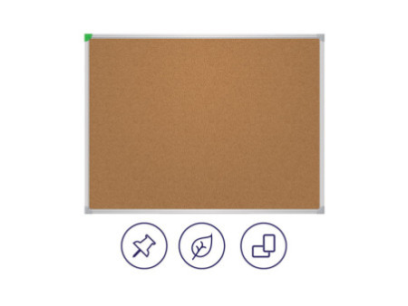 FRANKEN Tableau en liège U-Act! Line, 600 x 400 mm, marron