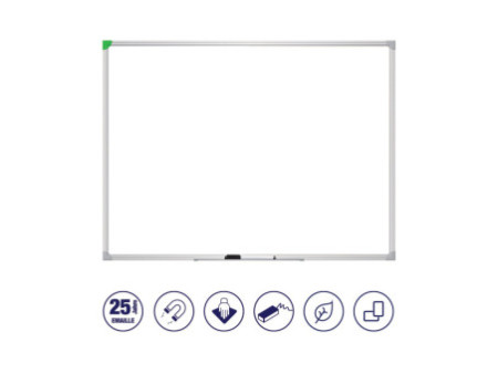 FRANKEN Tableau blanc U-Act! Line, émaillé, 900 x 600 mm