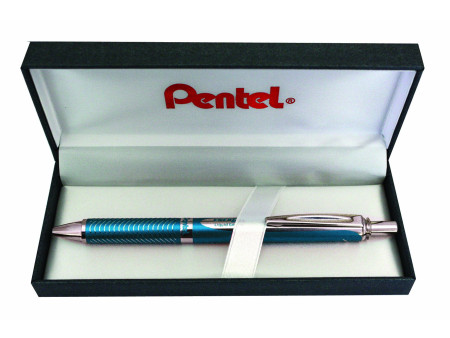 Pentel roller encre gel EnerGel Sterling BL407, bleu