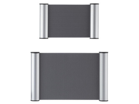 FRANKEN Plaque de porte clip, 245 x 155 mm - A5, argent